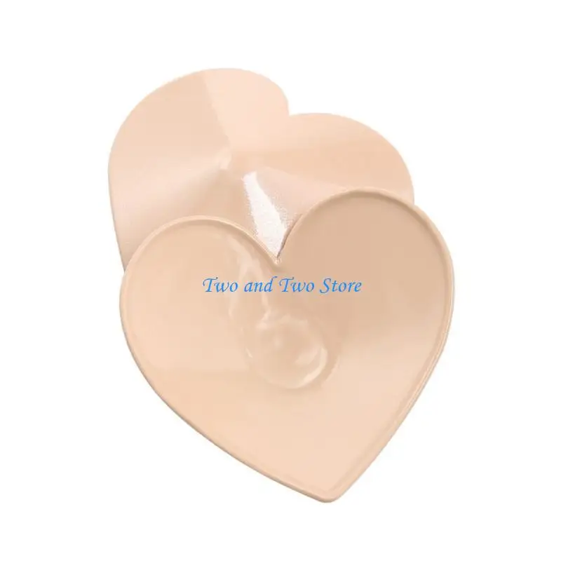 

HX6F Metal Pasties Sticky Bra Nipple Covers Reusable Pasty Breast Covers Self-Adhesive Nipples Stickers for Women Girls