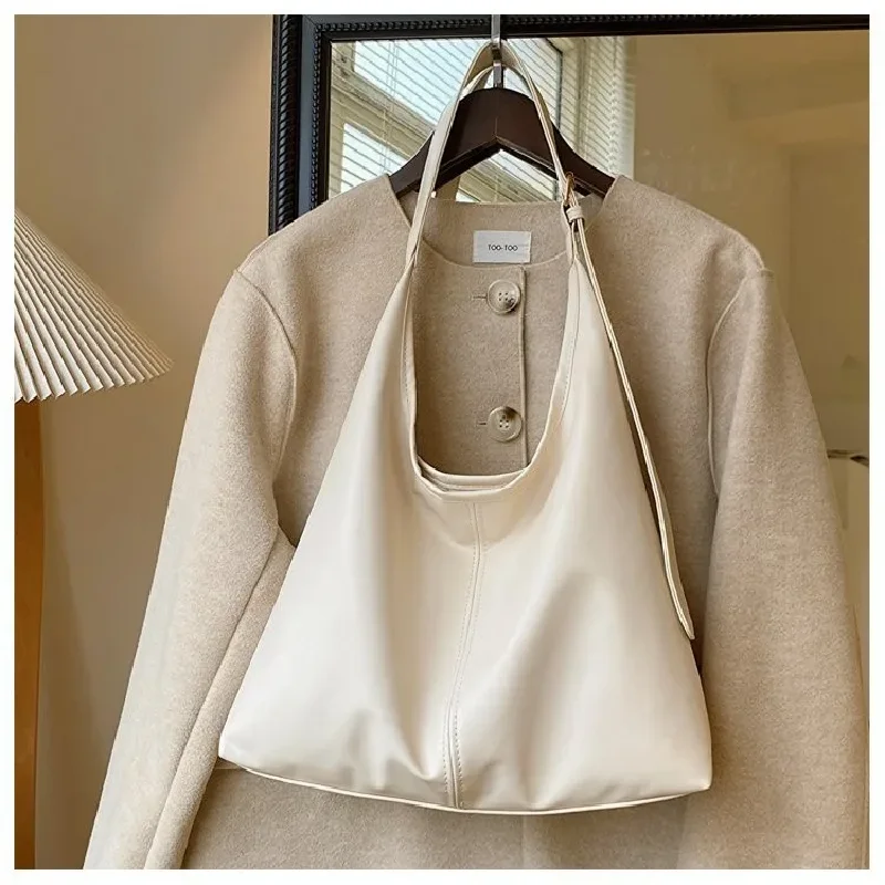 HOMEFISH Retro Large Capacity Women Tote Bag Casual Shoulder Shopping Handbag For Ladies Daily Use