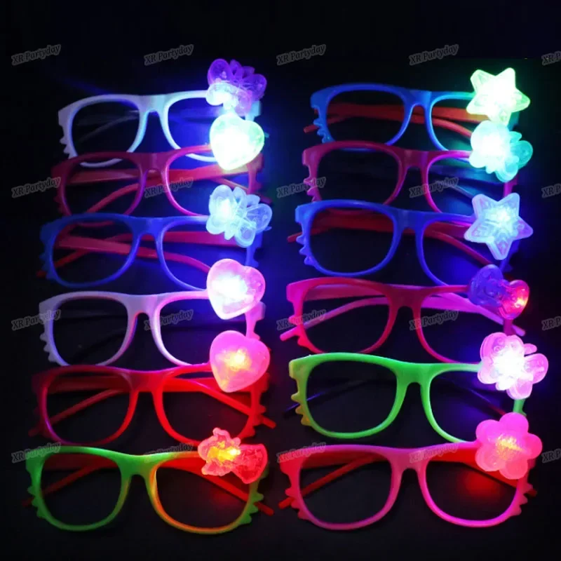 

24pcs Party Glow Glasses LED Shades Flash Light Up Cheer Props Gift Bar Birthday Children Toys Holiday Wedding Festival