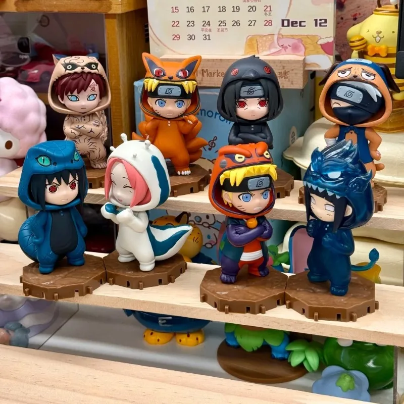 

Naruto Bnfigureq Pajamars Series Blind Box Cute Action Figure Mystery Box Anime Doll Surprise Bag Desktop Decoration Toy Gift
