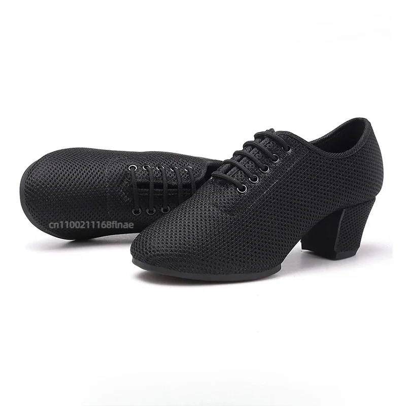 Latin dansschoenen, damesdansschoenen met zachte zolen, dansvoorstellingen voor volwassenen, tweepunts zomerschoenen met rubberen zolen