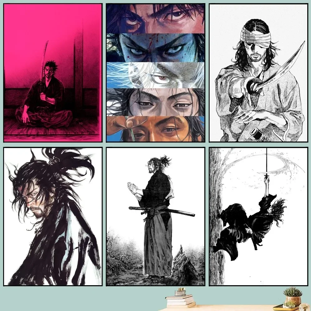 

V-Vagabond M-Manga Poster DIY Vintage Movie Poster Wall Art Painting Study Stickers Big Szie Wall Painting