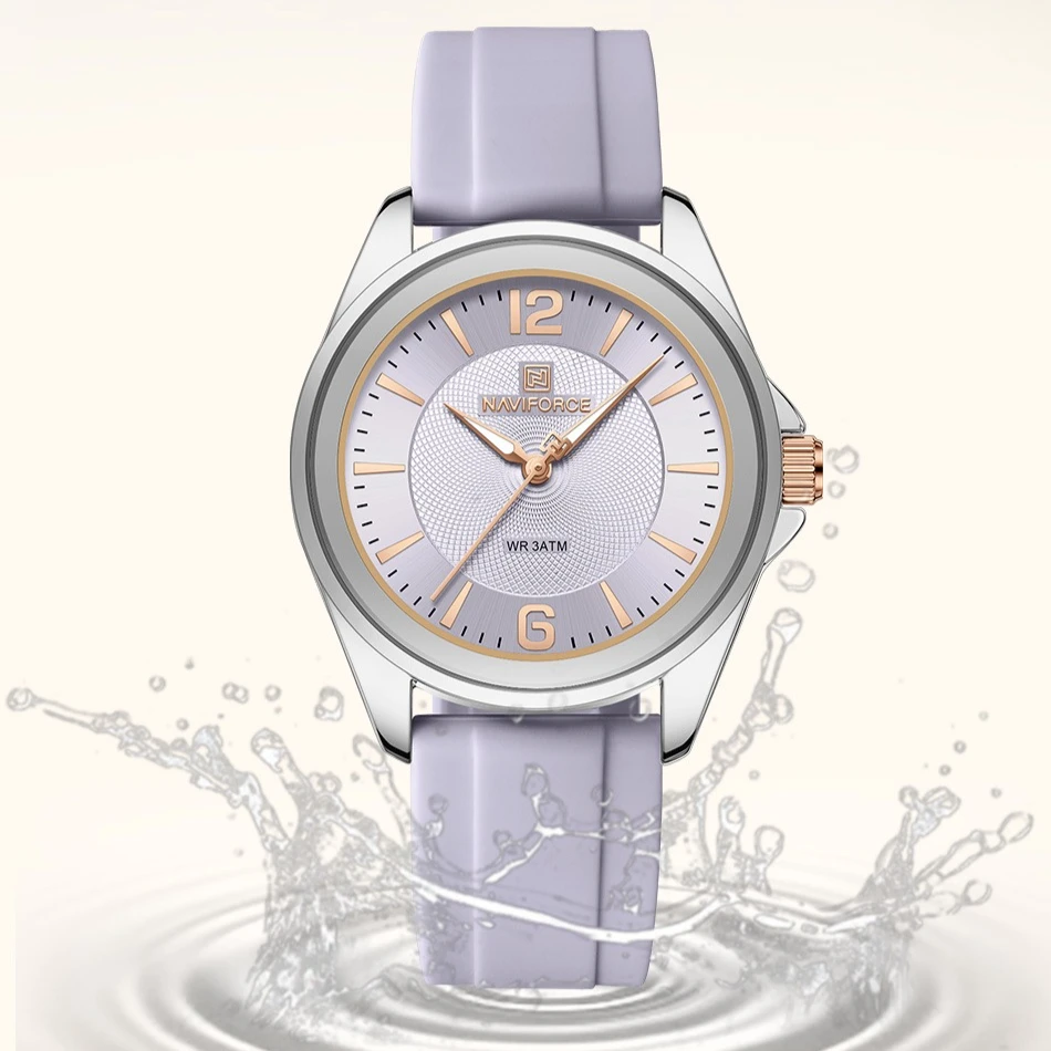 New Style NAVIFORCE Women's Watches Sport Silicone Strap Wristwatch Women Quartz Watch Clock Gift Reloj Mujer Relojos Feminino view 4