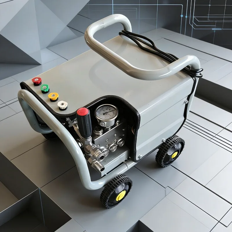 Brushless high pressure cleaner, stainless steel pump head 220V permanent magnet frequency conversion AC industrial caustic