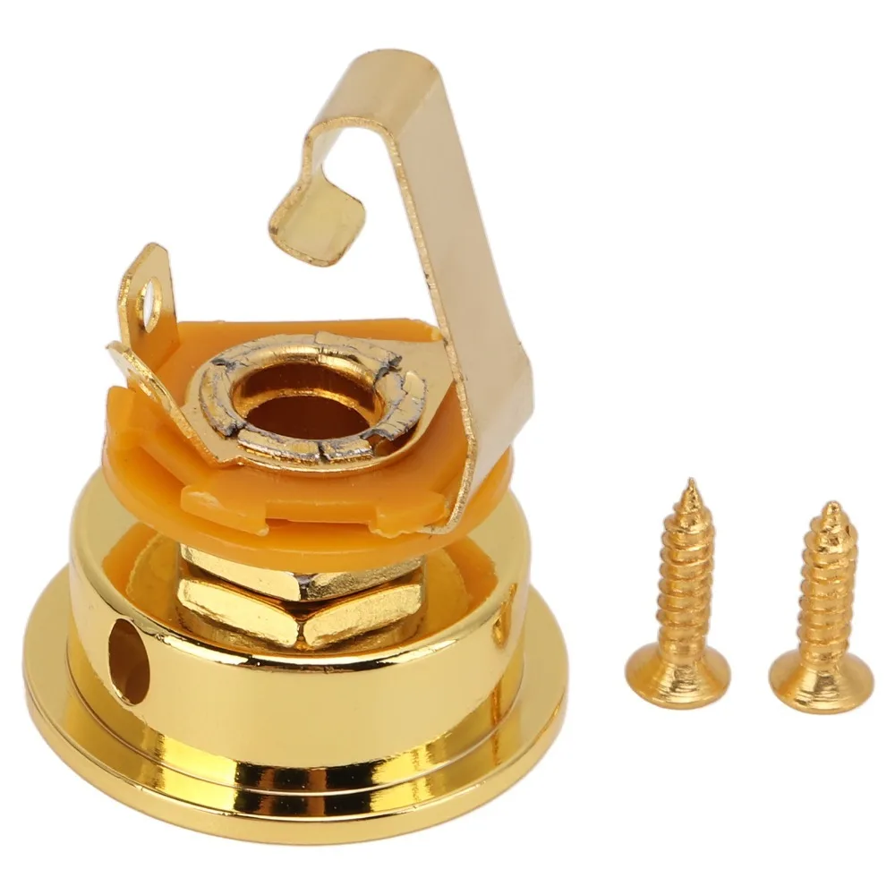 Premium Metal Guitar Output Jack Silver/Golden Stereo Output Output Jack Plate For Electric Guitar