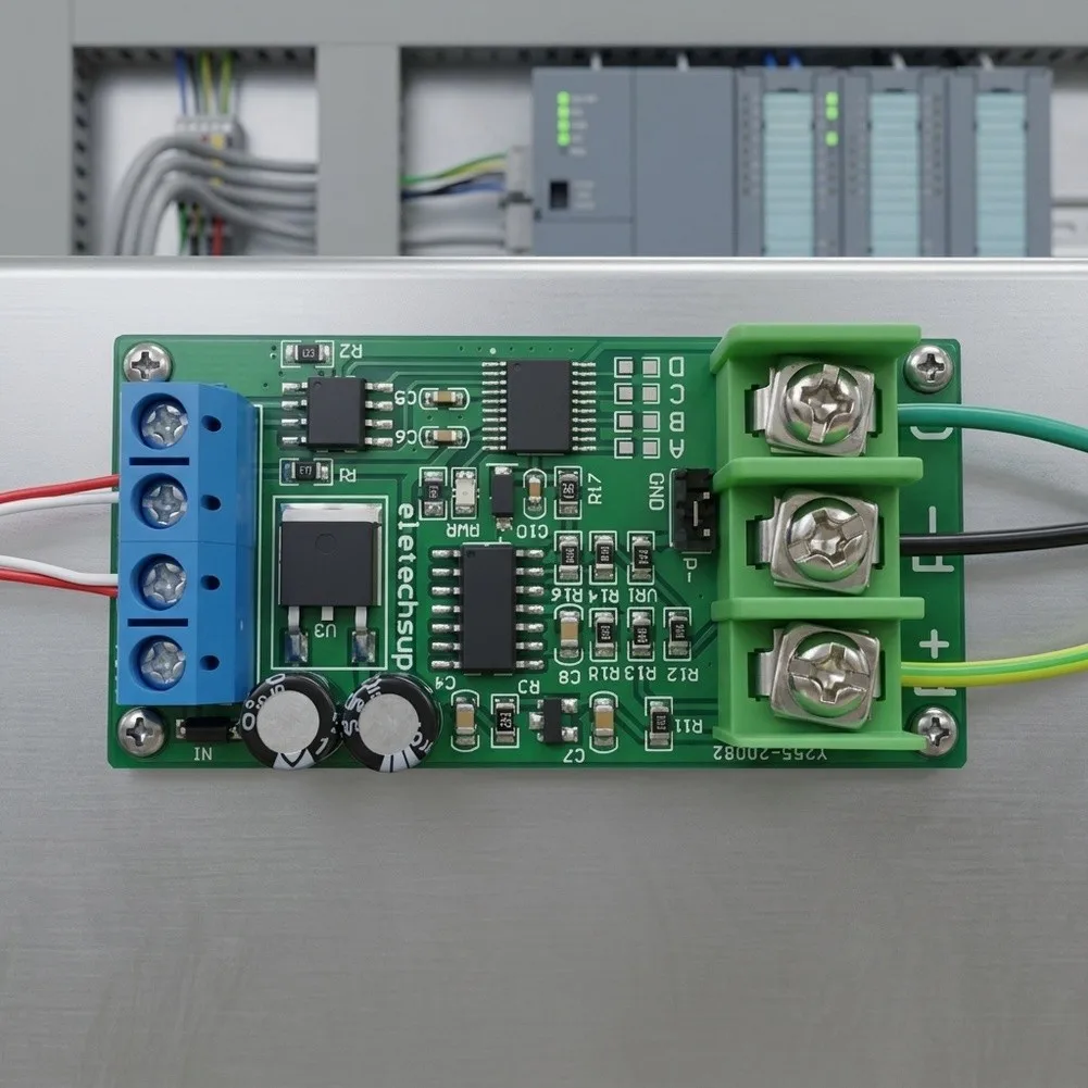 PT100 Sensor Converter with DC 8-25V Input and Low 8-13mA Current Draw for Continuous Industrial Use  PT100 Sensor
