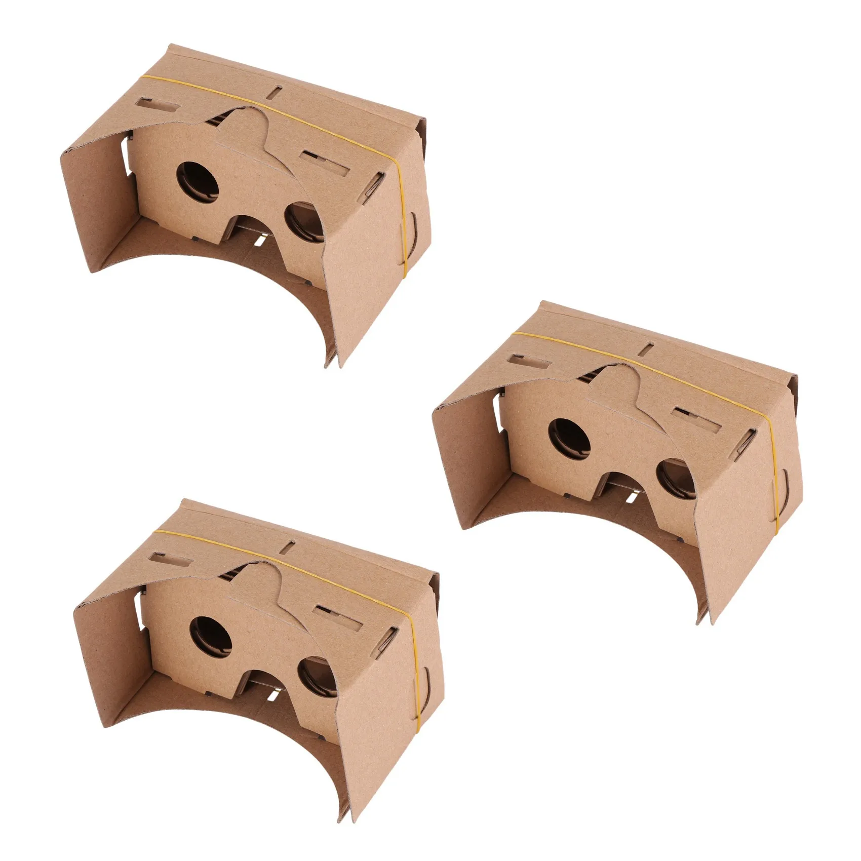 ABDE-3X 6 Inch DIY 3D VR Virtual Reality Glasses Hardboard For Google Cardboard