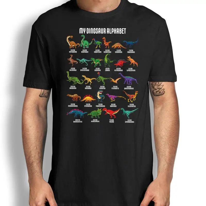 Dinosaurs T Shirt Types Alphabet Abc Dino A Z Education