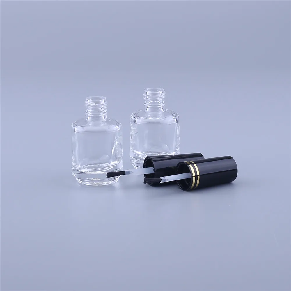 브러시가 달린 빈 화장품 용기, 유리 네일 광택제 병, 20 개, 8ml, 15ml