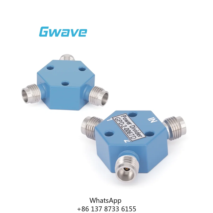 Gwave GPD-2-0067D 2-Way 1.85mm 50 Ohm Coaxial Power Splitter For Telecom DC To 67 GHz 0.5 Watt Rated