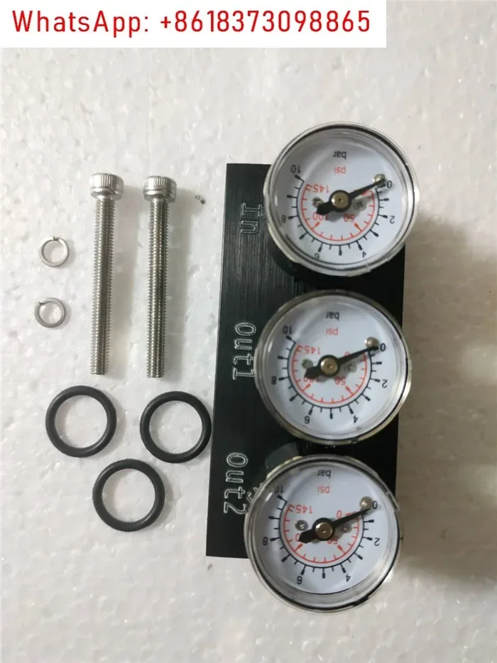 Pressure Gauge Assembly, Valve Positioner Pressure Gauge Mounting Bracket Feedback Bar Regulator Valve Mounting Accessories