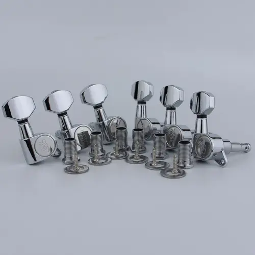 Wilkinson-cabezales de máquina de guitarra eléctrica WJN07, sintonizadores de relación de engranaje 1:19 para ST o TL, clavijas de afinación plateadas cromadas, nuevo
