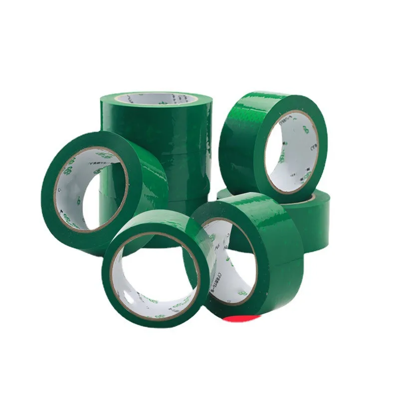 Green Color Transparent Tape for Small Business Express Shipping Box Packing Sealing Tapes  100yards