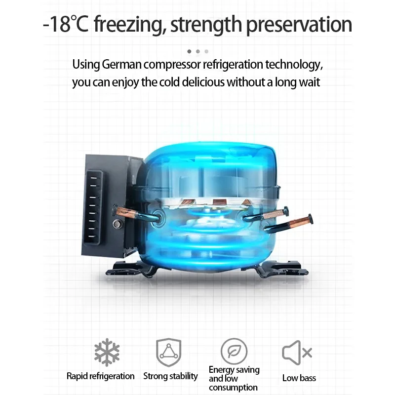 Car small mini refrigerator compression locomotive home dual-purpose camping can be frozen home refrigerator