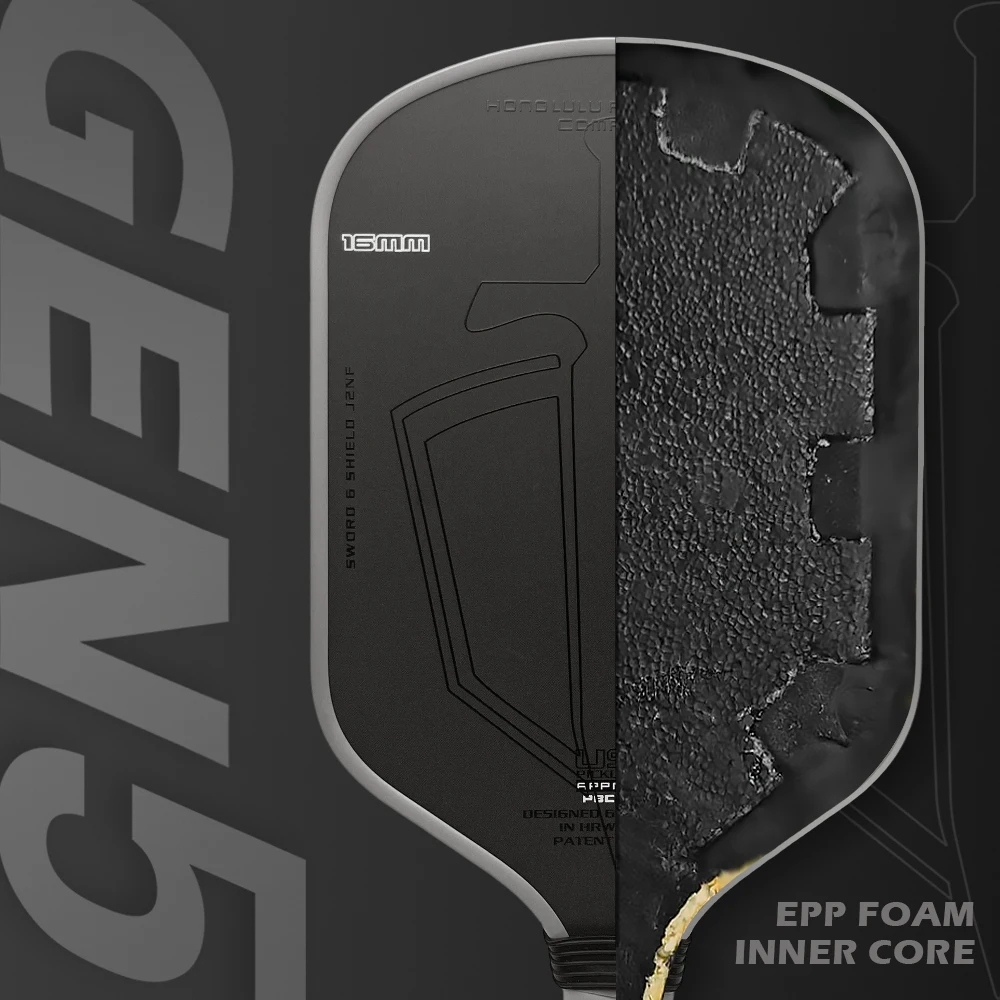 

sword&shield 2025 Full Foam Core Pickleball Paddle J2NF 16mm Thermoformed T700 Carbon Fiber Durable Impact-Resistant Pickleball