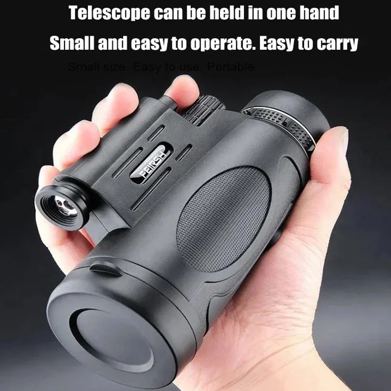 telescope HD Professional Monocular Powerful Binoculars Long Range Telescope Zoom Portable Low Night Vision Militar