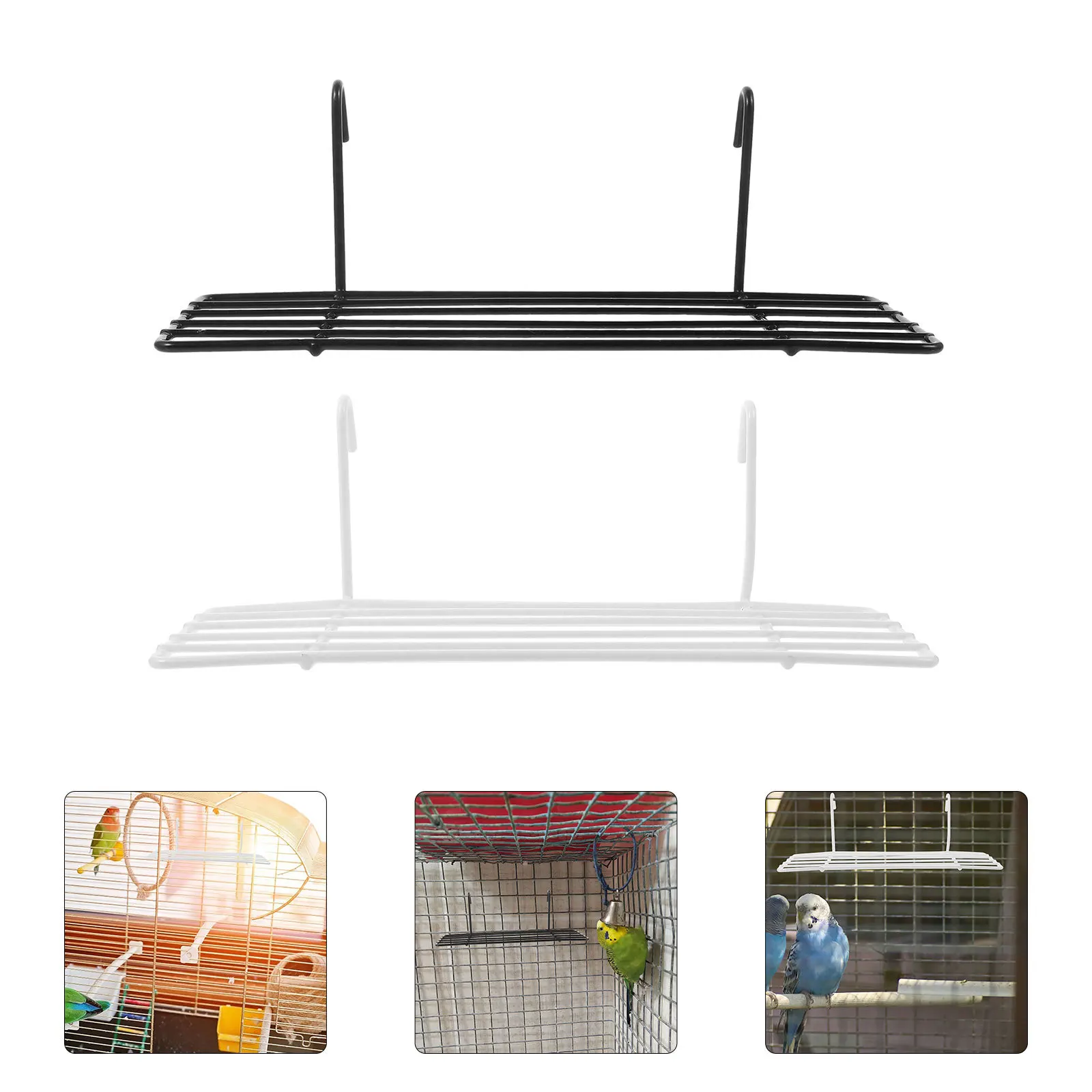 

Photo Wall Tray Bird Cage Stand Accessories for Parakeets Perch Platform Parrot Accessory