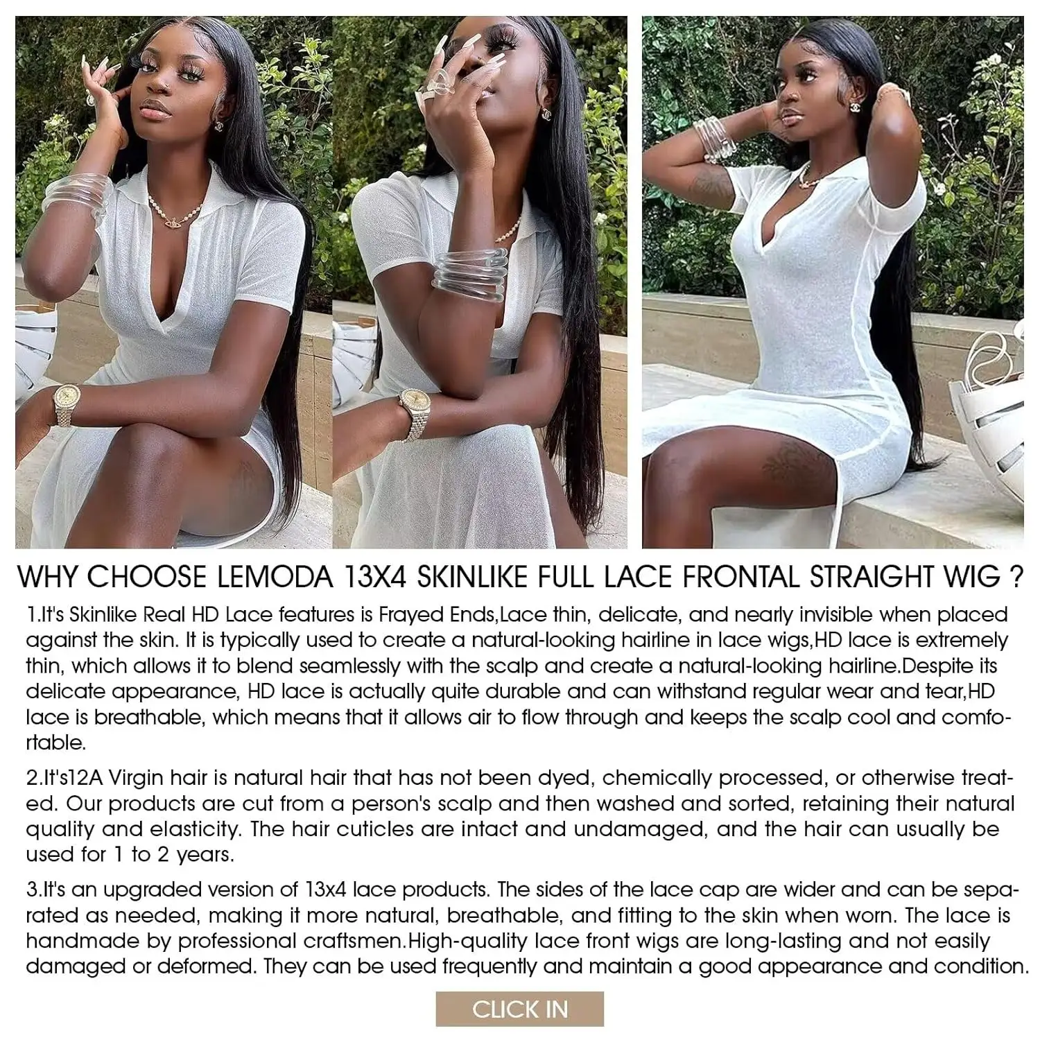 Lemoda مستقيم SKINLIKE ريال HD 13x4 كامل الدانتيل الباروكات الأمامية 210% الكثافة 15A شعر بشري لعذراء شعر مستعار غير مرئية المتوترة ينتهي الدانتيل
