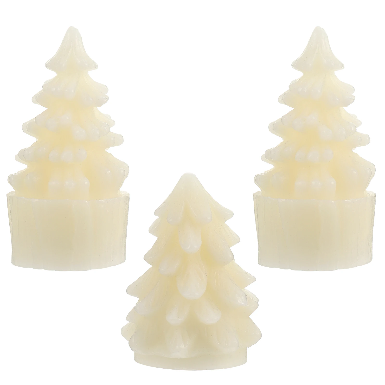 

3Pcs Christmas LED Lights Decorative Lamp Energy Saving Safe Night Light for Beach Party Church Events Decorative Light