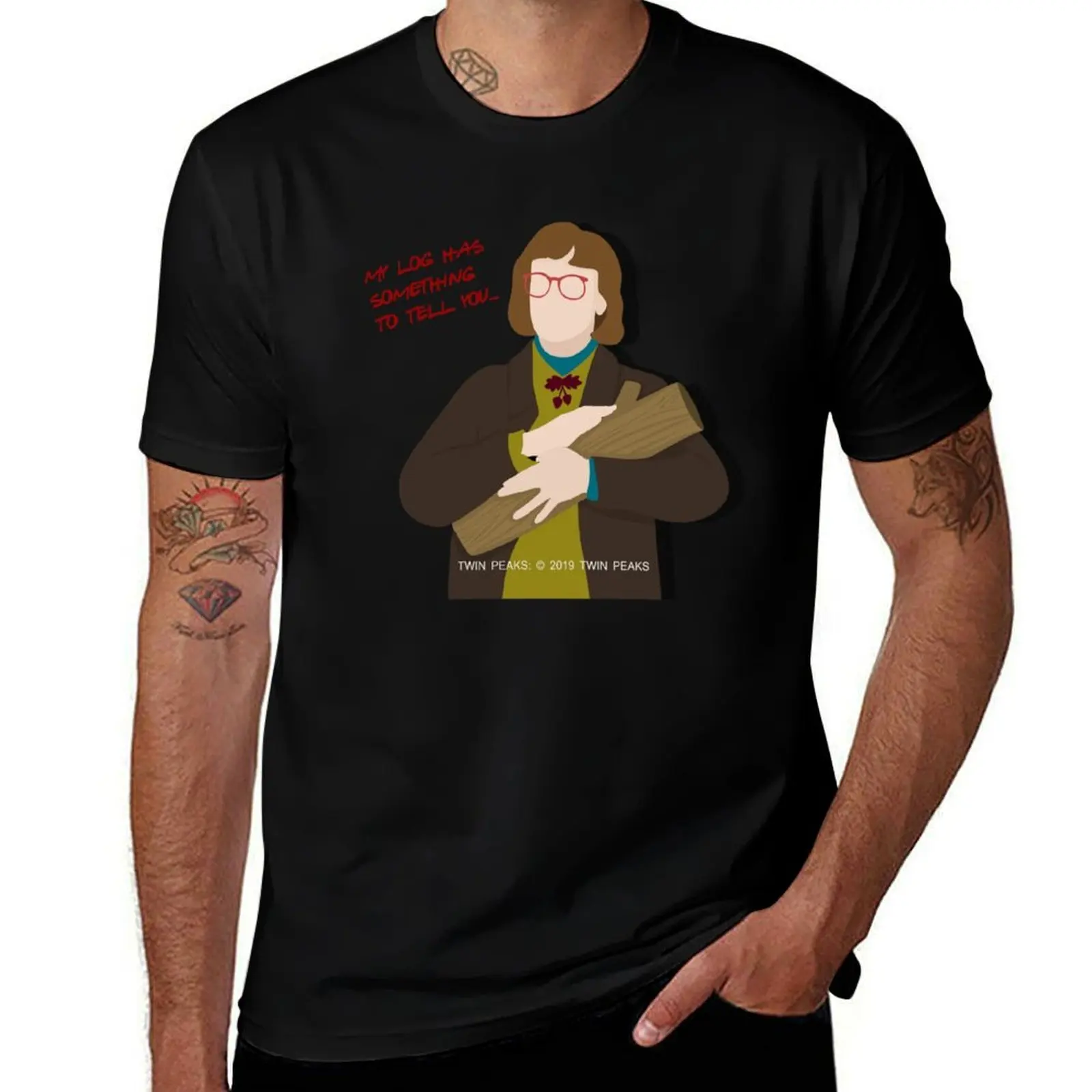 

Twin Peaks - Log Lady T-Shirt man clothes heavyweights funny costumes customs design your own t shirt men 100℅ cotton