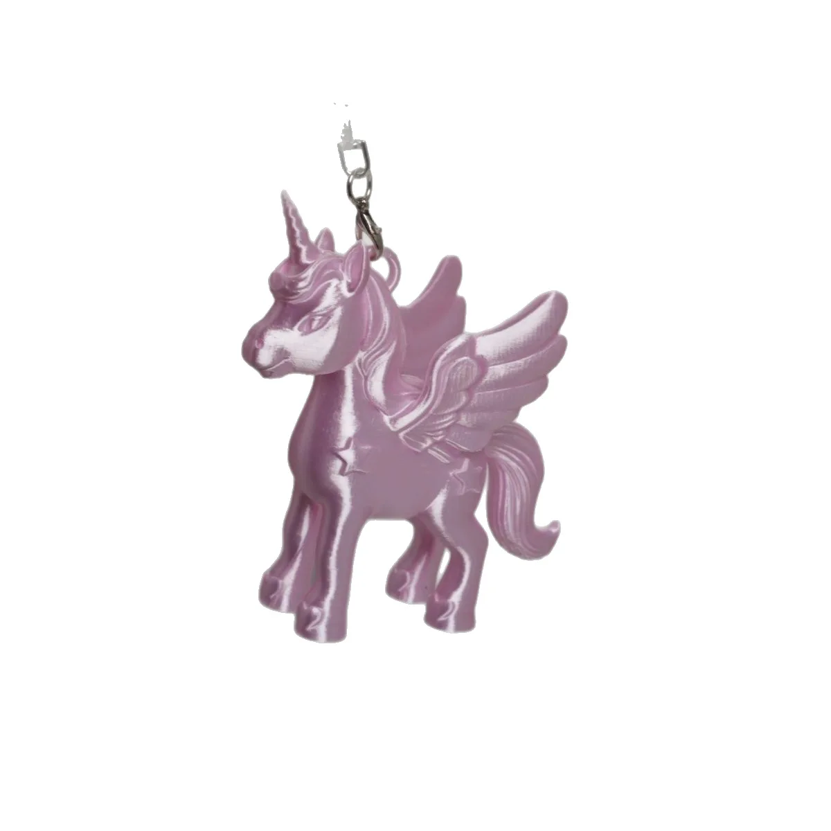 High appearance unicorn horse ornament for girls, bag pendant, 3D printed PLA flying horse decoration