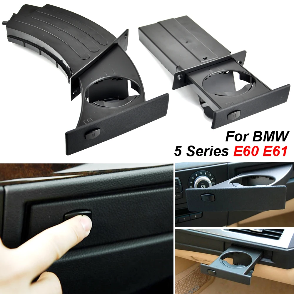 51459125622 51459125626 Car Front Left Cup Holder Drink Rack Auto Accessories For BMW E60 525 528 530 535 2003 2004 2005-2010