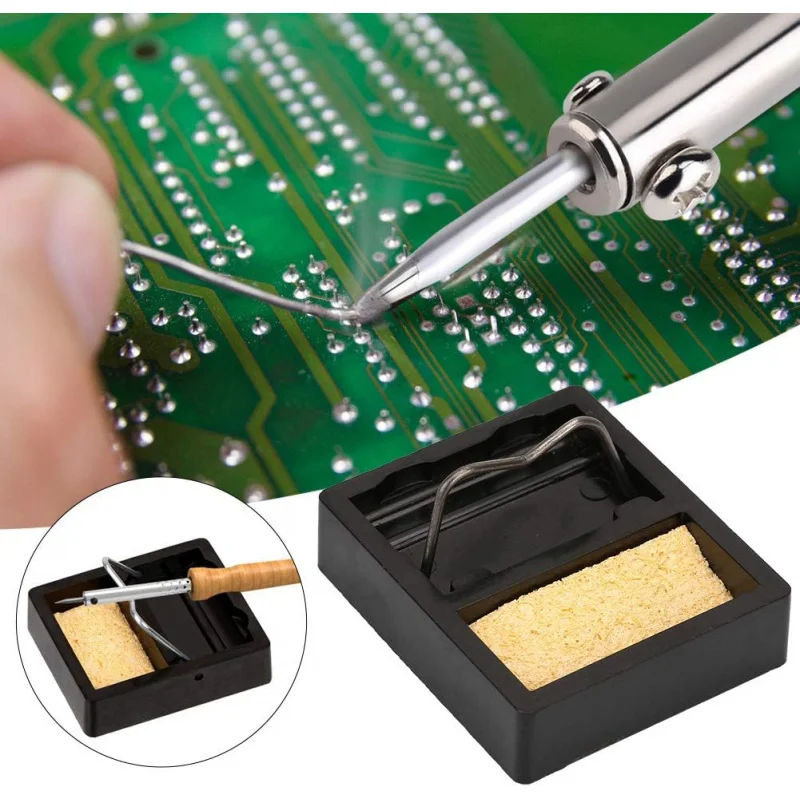 Support de support de fer à souder, accessoires avec éponge en bakélite pour