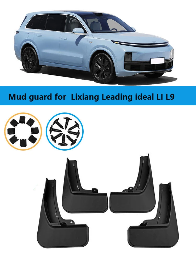 

4 pcs Mud guards For Lixiang Leading ideal LI L9 2022 2023 Mud Flaps Splash Guards Fender MudFlaps Front Rear Car Accessories