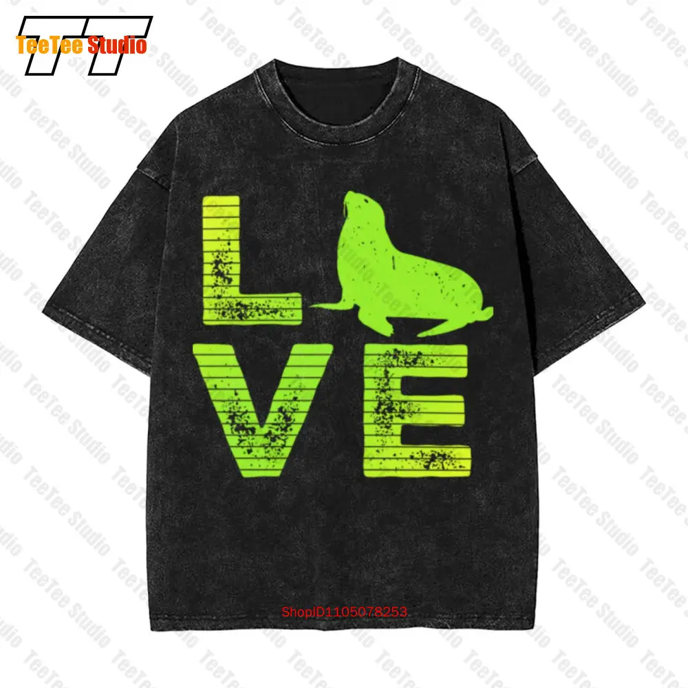 

Винтажная футболка большого размера I Love Pinnipeds Seals Pinniped Loving 6I5B