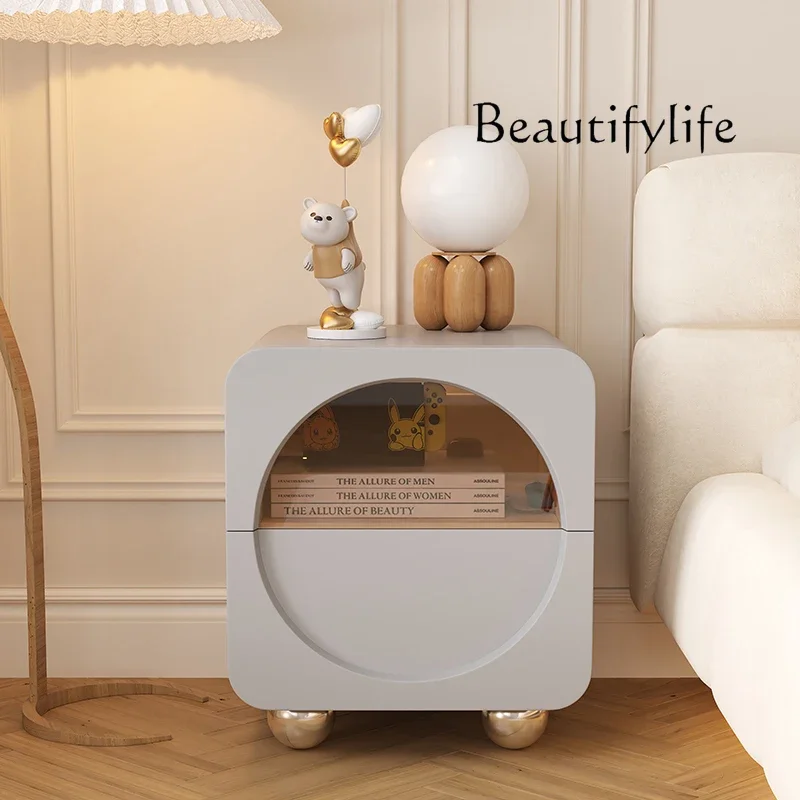 

12Small Spaces Bedside Cabinet Unique Modern Minimalist Night Table Design Aesthetic Szafka Nocna Do Sypialni Bedroom Furniture