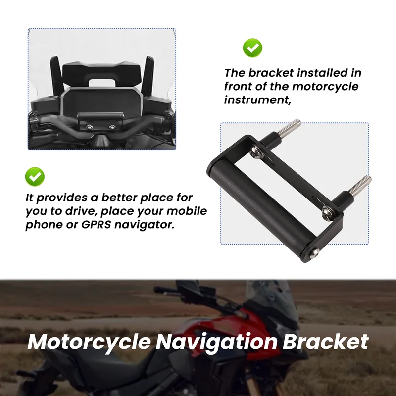 

New Motorcycle Accessories Navigation Bracket Mount Smartphone GPS Holder For Honda NX400 NX500 2024