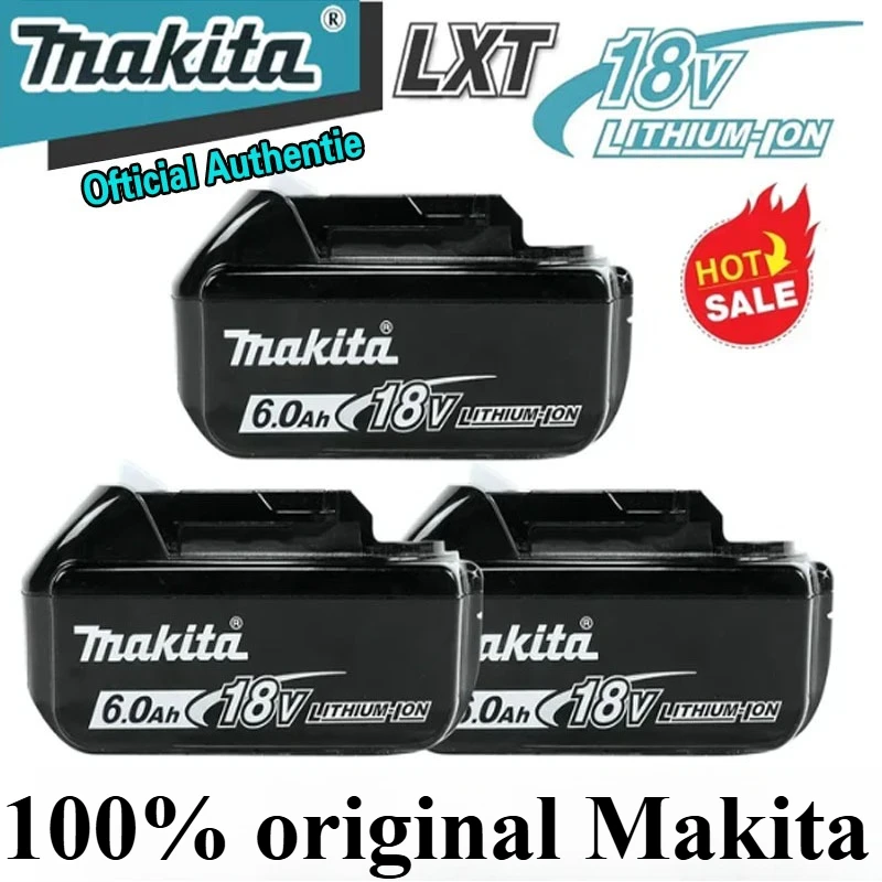 

100% Genuine Makita 6Ah 18V Makita Battery BL1860 BL1850B BL1850 BL1840 BL1830B Makita Power Tools Replacement Lithium Battery