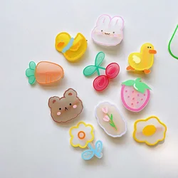 Korean Cute Acrylic Animal Hair Pin Rabbit Strawberry Hair Clips for Little Girls Headwear Girls Kids Hair Accessories