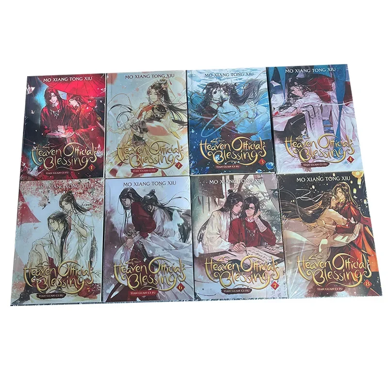 

4 Books 1-4/5-8 Volume Tian Guan Ci Fu English Novel Heaven Official Blessing Mo Xiang Tong Xiu Novel Comic 4 Books