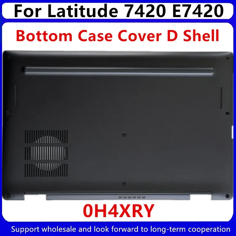 Novo shell para dell latitude 7420 e7420 d, acessórios shell, prata e base preta tampa 0k15vd 0h4xry