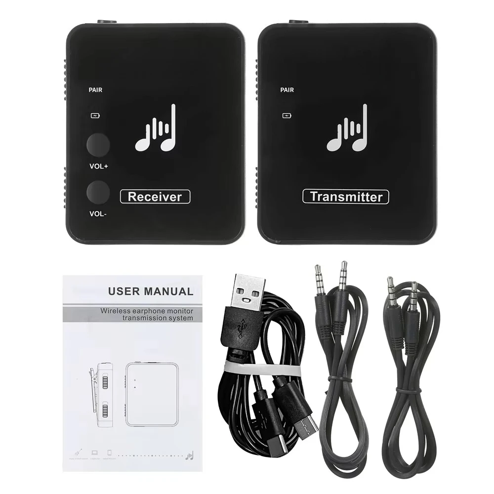 for M-vave M8 Wp-10 2.4G Wireless Transmission Headphone Earphone MS-1 Monitor System Transmitter Receiver Streaming for Stereo