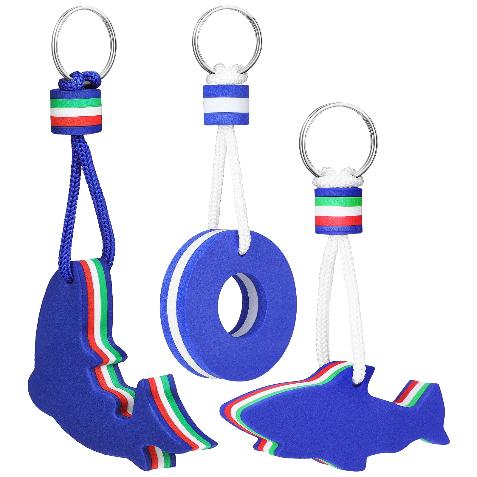 

3pcs Surfing Keychain Keychain EVA Dolphin Ring Water Sports Accessories Lightweight Durable Key Rings