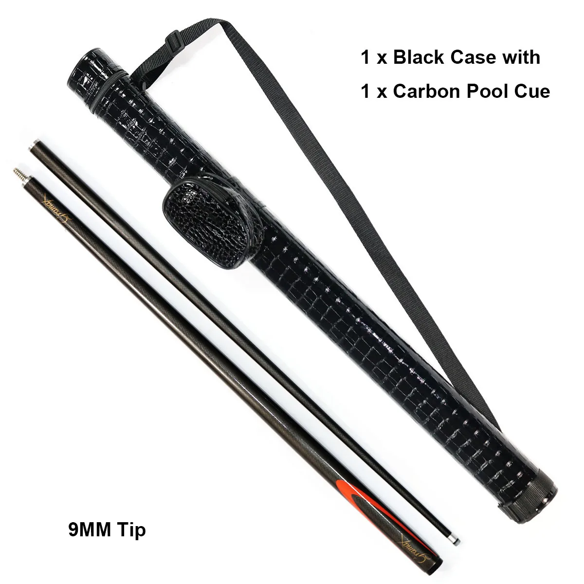 Popular Gift Set of Professional Billiard Supplier Carbon 2-PC Pool Snooker Cue With Case Kit