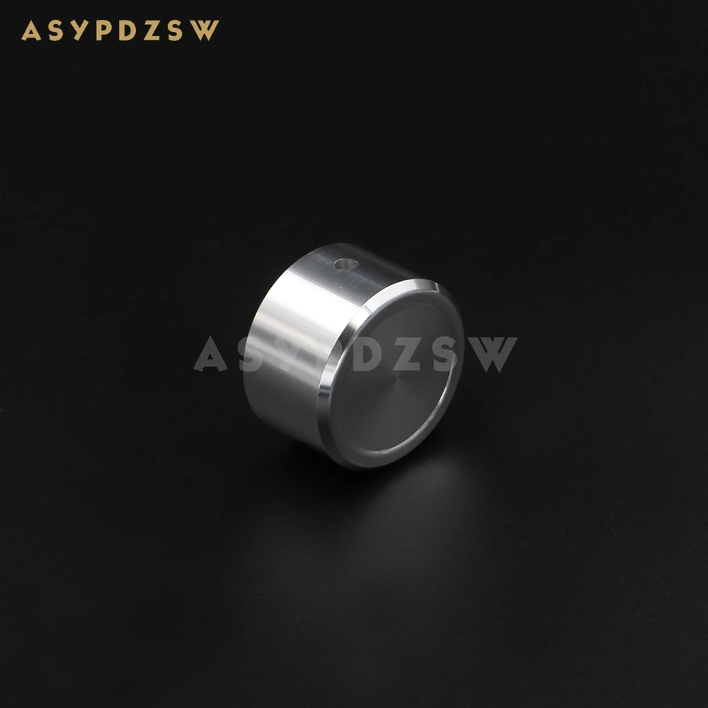 1 PCS 38*22mm Amplifier Volume potentiometer Aluminum knob Round chamfer High gloss silver/Black (Optional)