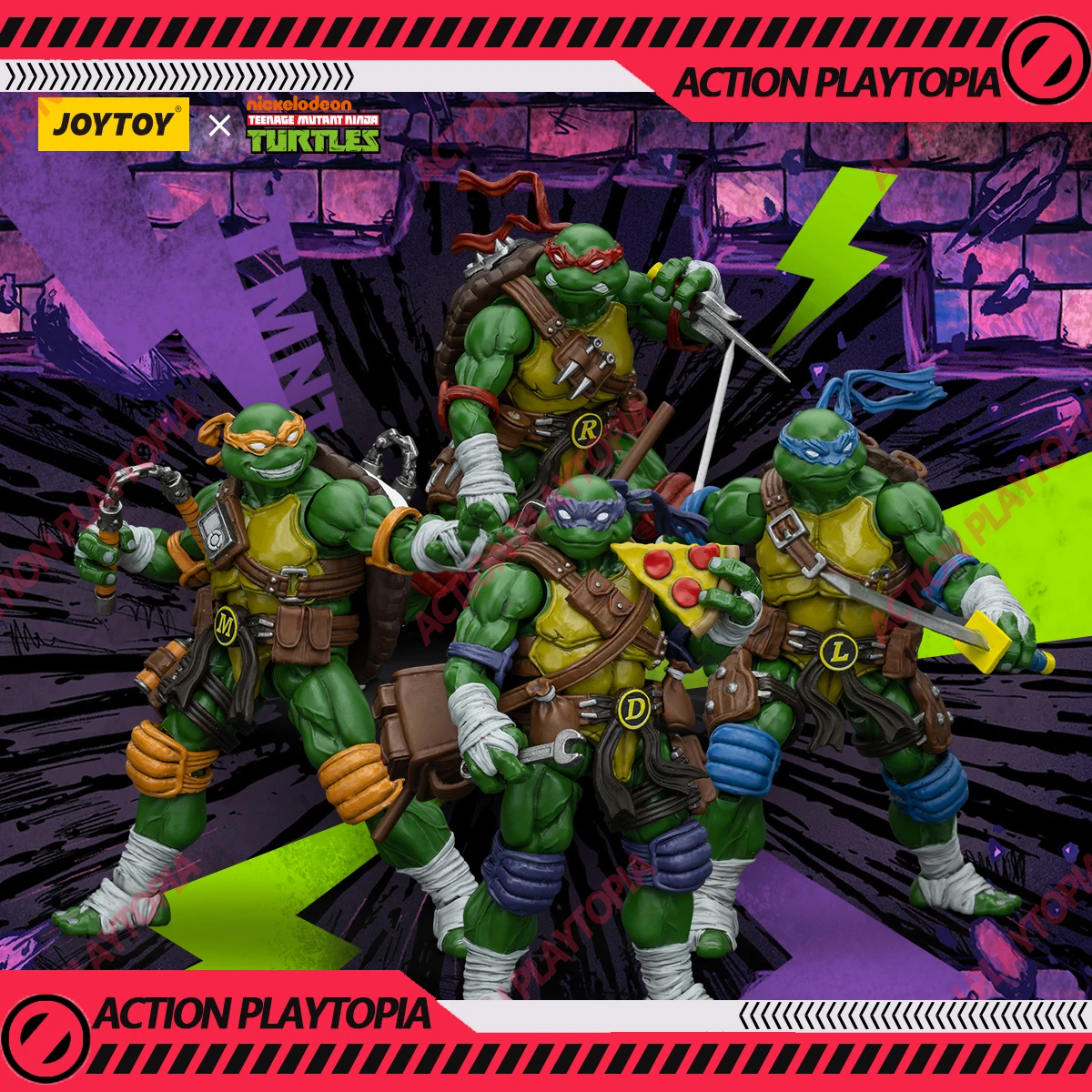 

JOYTOY Teenage Mutant Ninja Turtles 1/18 Action Figure Michelangelo Donatello Leonardo Model Doll Collection Toy Hobby Gifts