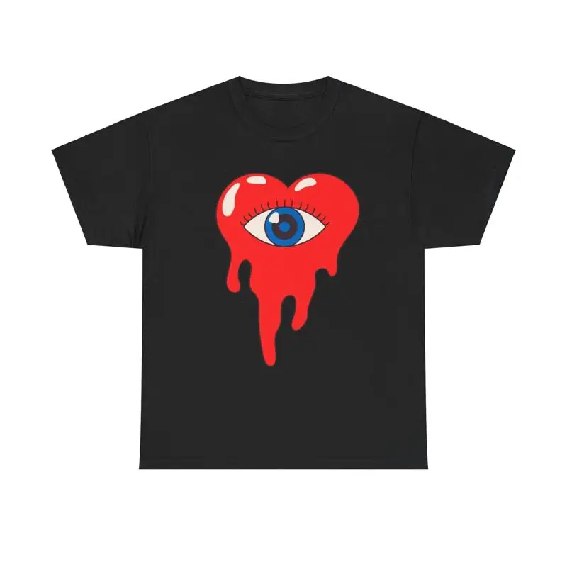 Melting Heart Eye T Shirt surreal trippy psychedelic love retro vintage art
