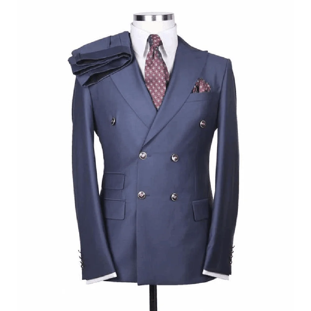 

Purple Men Suits Peak Lapel High Quality 2 Pieces Jacket Pant Special Situation Formal Customize Male Clothing Stylish 2025