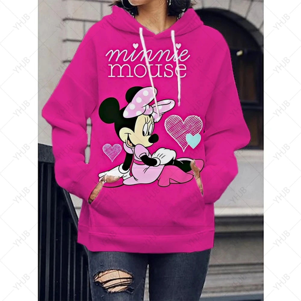 Disney-Camiseta Feminina Mickey Spice Estampada, Design Original, Moletom dos desenhos