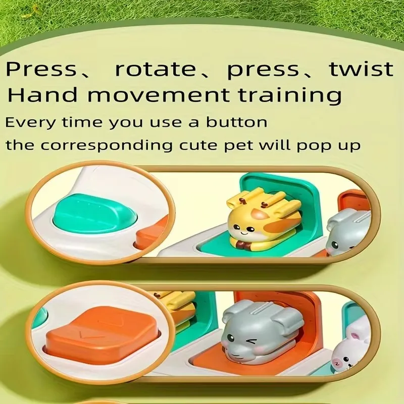 Interactive Animal-Themed Pop-Up Toy Set for Children, Enhances Coordination and Problem Solving, Perfect Gift for Birthdays view 3