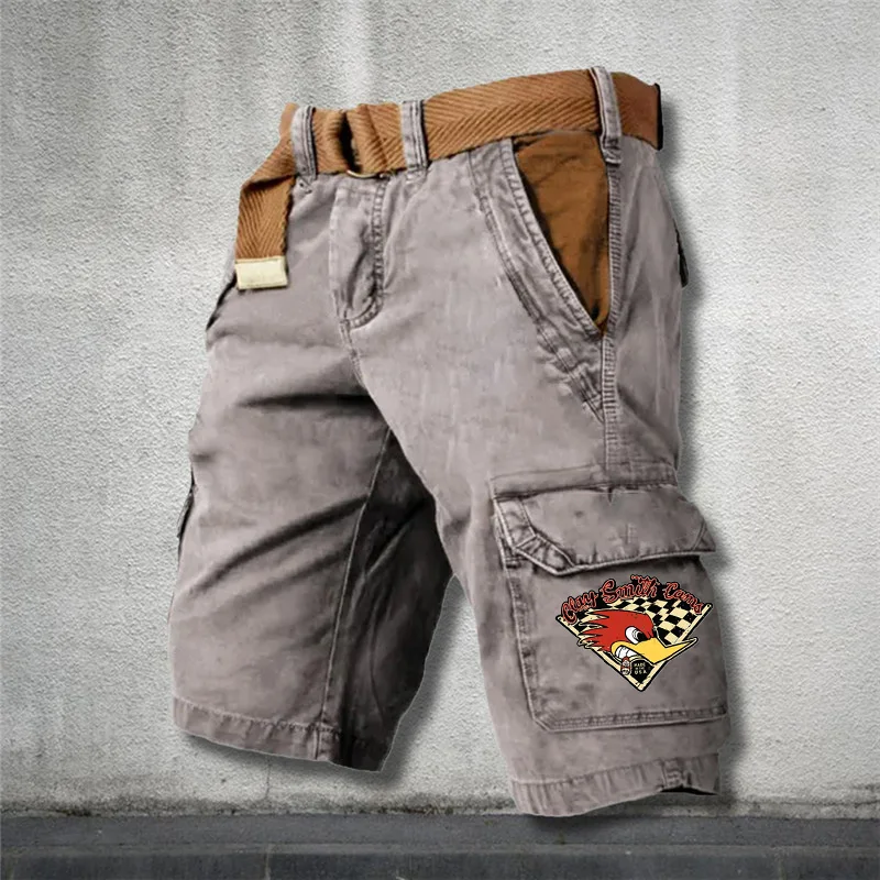 Pantalones cortos de estilo retro americano para hombre, shorts de mezclilla, informales, a la moda, M-3XL