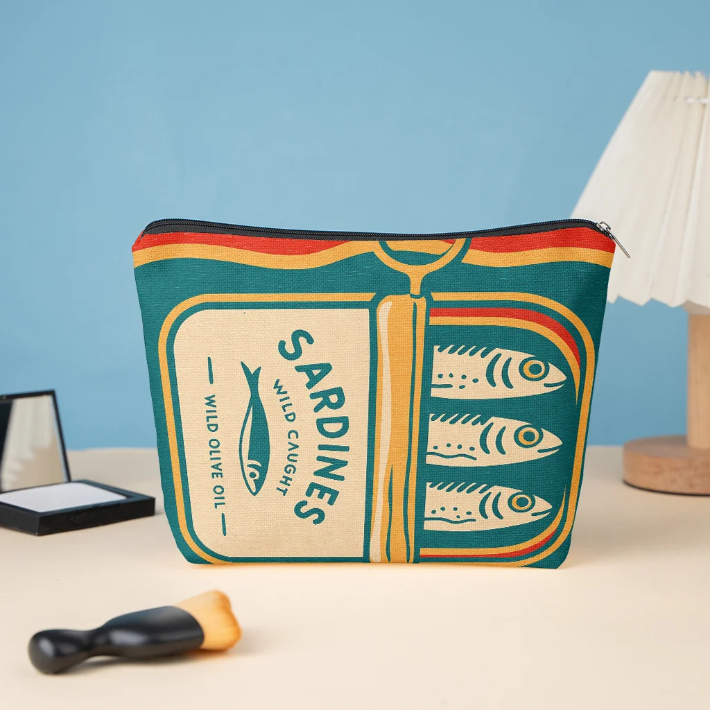 Sardine Can Packaging, Stylish Zippered Wallets, Work Snack Bags, Skincare Product Organizers Vacation Gifts for Women
