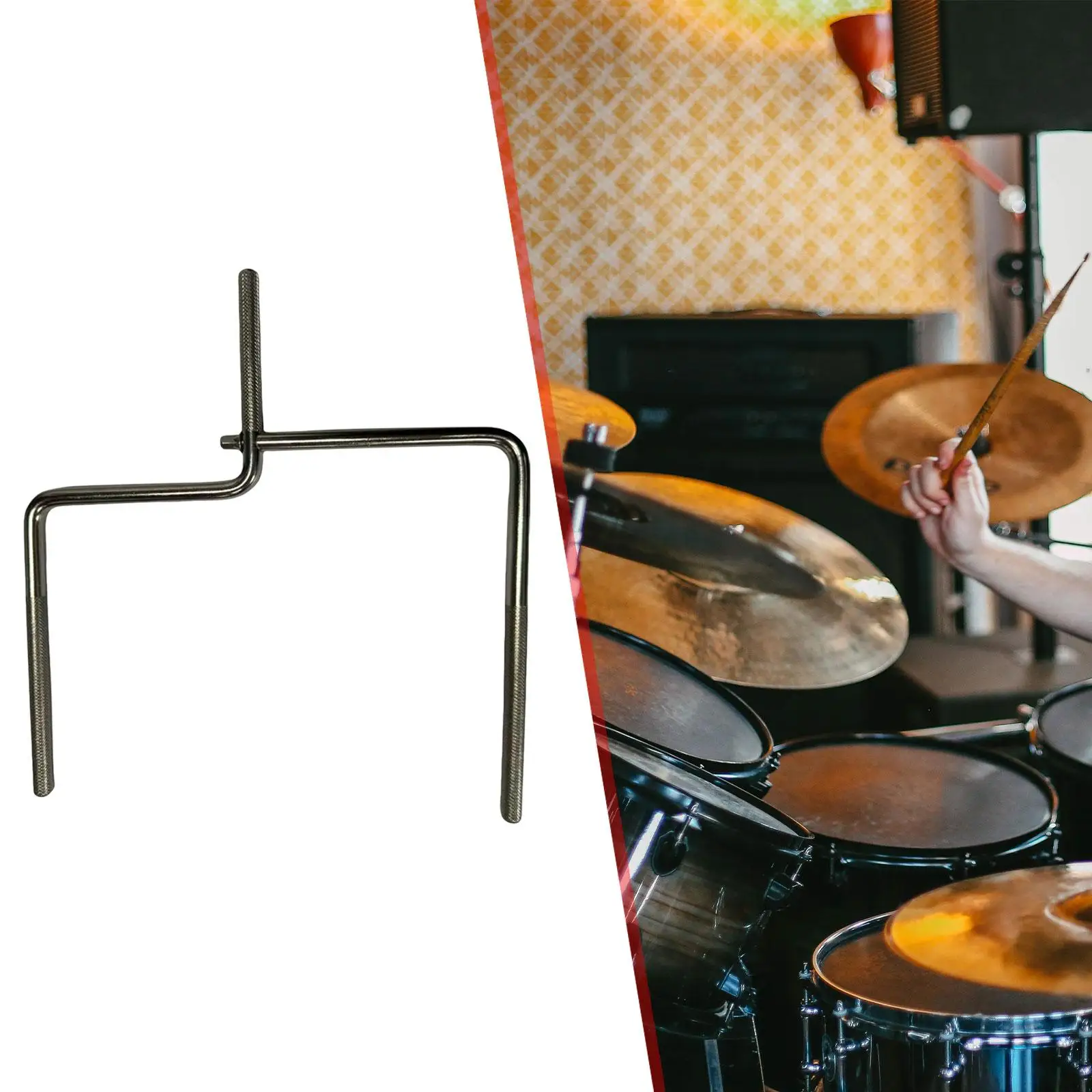 

Cowbell Mount Rod Percussion Accessory for Cowbell Wood Blocks Drummer Gifts