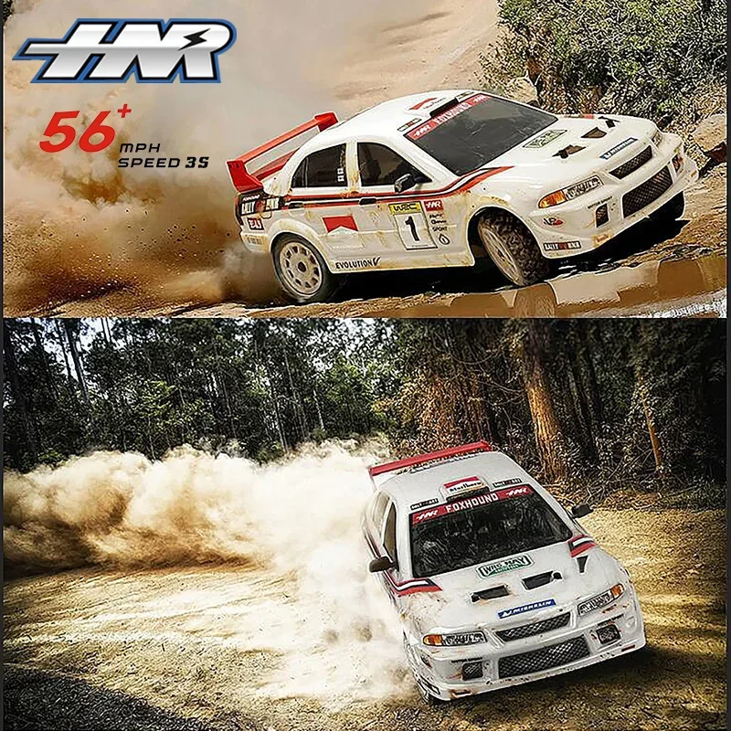 HNR H9804 FOXHOUND Bürstenloses Rallye-Auto 1/10 RC Elektrisches ferngesteuertes Modell Offroad-Auto 2,4 GHz 4WD Spielzeug für Erwachsene und Kinder