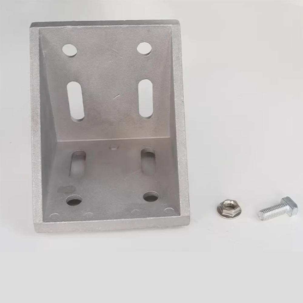 1Pcs 6060 Aluminum Corner Support Connector 90 Degr L Shape Right Angle Angle Bracket Extrusion Industrial Aluminum Profile