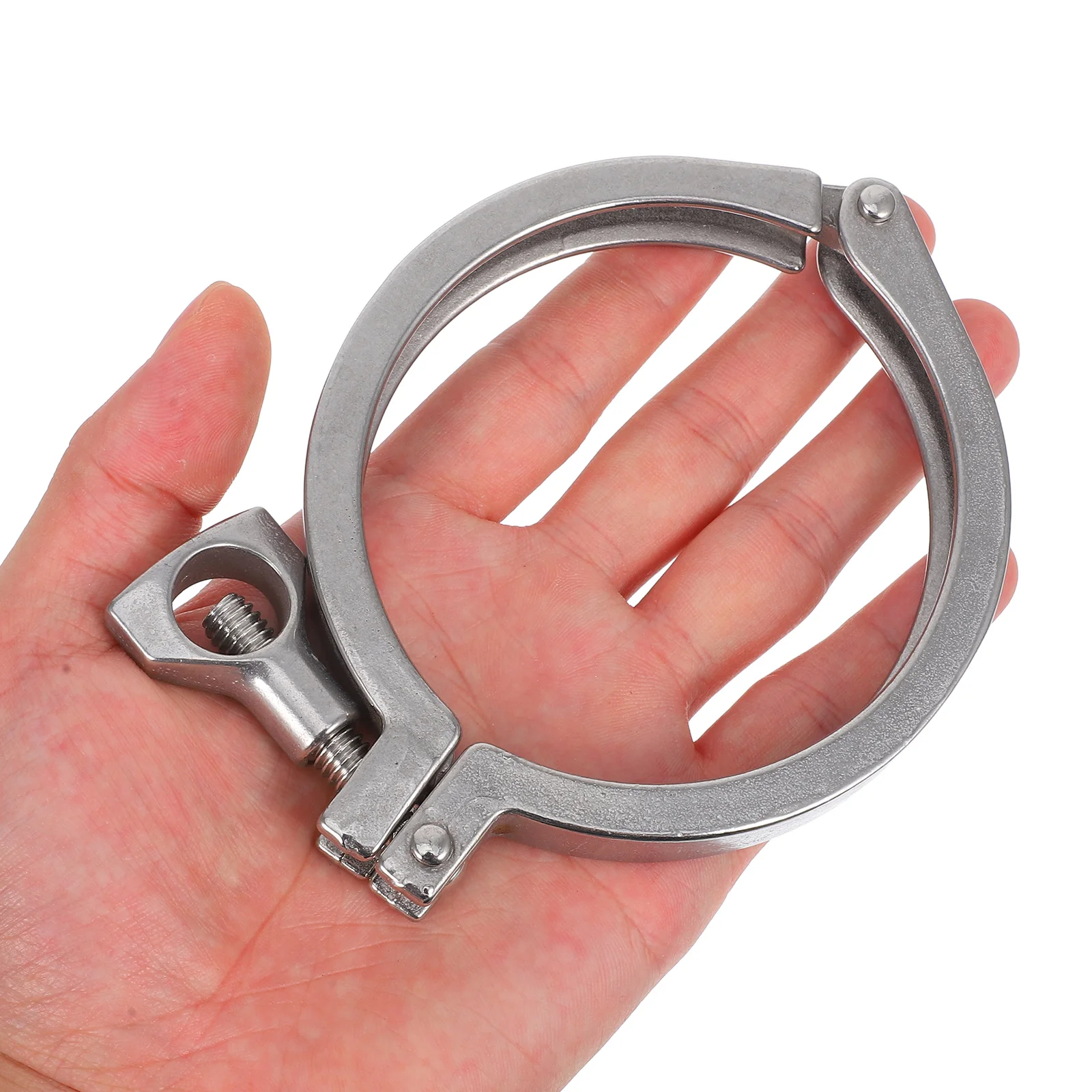 

3pcs Stainless Steel Quick Release Heavy Duty Pipe Clamps Precision Cast Multi-Use Mechanical Tube Brackets Industrial Plumbing